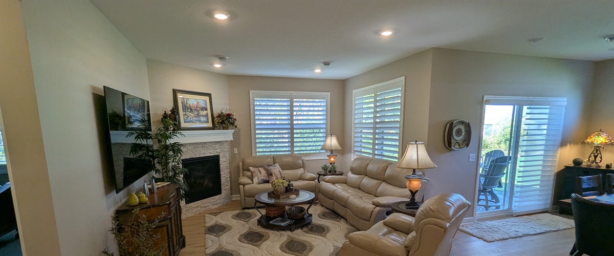 Completed custom interior painting project in Otsego, MN living room