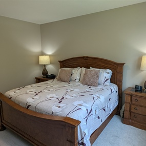Freshly painted bedroom in a new home in Otsego, MN