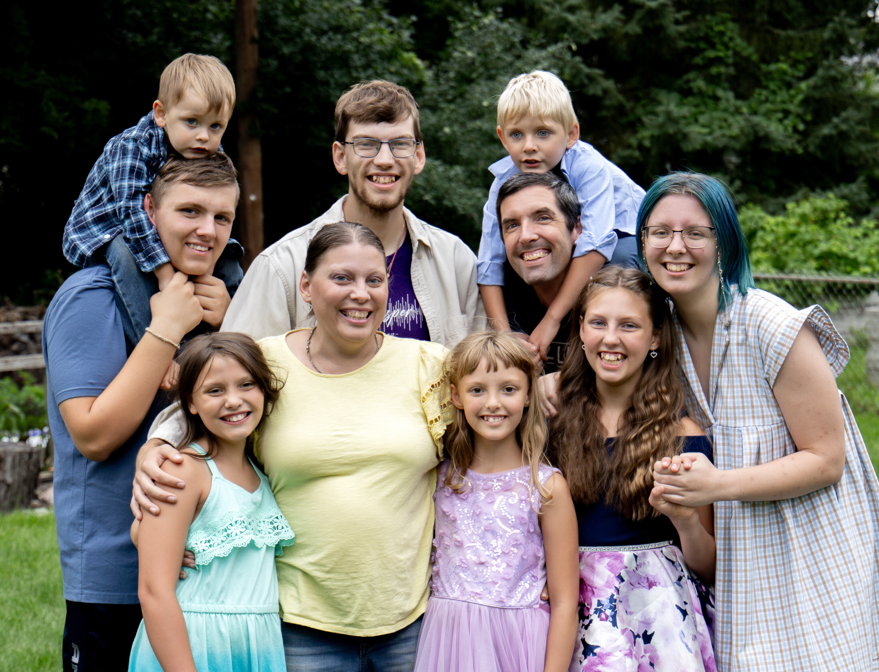 The Larson Family - Blue Eagle Painting